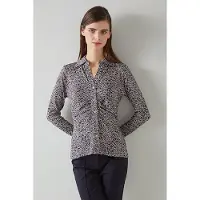 Lk bennett Molly Heart Button-down Shirt Navy/ivory Talla: S | Blusas Outlet | Mujer | Azul