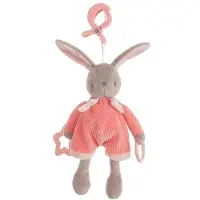 Creaciones Llopis Conejito De Actividad Con Clip De Terciopelo 26 Cm