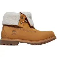 Timberland para mujer. TB18329R2311 Botines de Piel impermeables Authentic marrón (39.5 W), Plano, 1 a 3cm, Casual, Amarillo, out