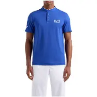 EA7 para hombre. 8NPT21_PJEMZ Polo Ventus7 M Serafino azul (M), Deportivo, Tenis/Padel, Poliamida, Manga corta, outlet 2026.
