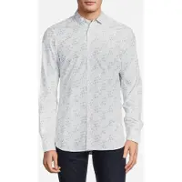 French Connection 6 Floral Cut Ls White Talla: M | Camisas Casuales Outlet | Hombre | Blanco