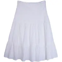 French Connection Broderie Tiered Skirt White Talla: 6 | Mini Faldas Outlet | Mujer | Blanco