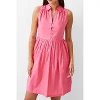 French Connection Sleeveless Smock Dress Knee Camellia Talla: 6 | Mini Vestidos Outlet | Mujer | Marrón