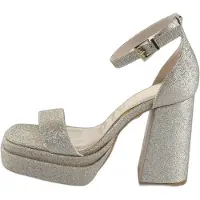 Buffalo Zapatos con plataforma plata