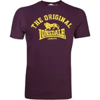 Lonsdale Camiseta amarillo / rojo vino