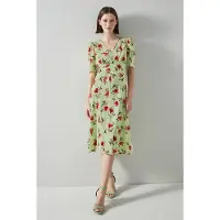 Lk bennett Gabbi Midi Dress Green Talla: 46 | Vestidos Midi Outlet | Mujer | Verde