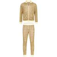 Lonsdale Chándal 'Seabrook' marrón / amarillo / amarillo pastel / negro