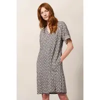 White Stuff Cora Linen Blend Dre Natural Talla: 10 | Mini Vestidos Outlet | Mujer | Blanco