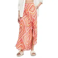 AllSaints Sara Luisa Skirt Blood Orange Talla: 8 | Faldas Maxi Outlet | Mujer | Naranja