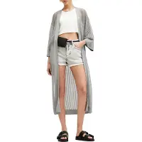 AllSaints Misha Kimono Grey Talla: S | Cárdigan Outlet | Mujer | Gris