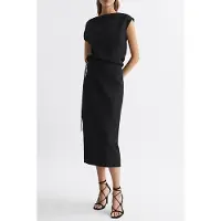 Reiss Paloma Evening Midi Dress Black Talla: 10 | Vestidos Midi Outlet | Mujer | Negro