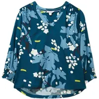 White Stuff Sophie Embroidered Shirt Teal Talla: 8 | Blusas Outlet | Mujer | Cian