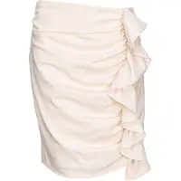 Pinko Achimenes Gonna Twill Melange Lily White Talla: 40 | Mini Faldas Outlet | Mujer | Blanco