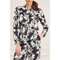 Guess Marciano By The Icon Blouse Print Sunburst Black Butto Talla: XS | Blusas Outlet | Mujer | Negro