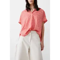 French Connection Bernice Crepe Light Popover Mandarin/seapink/ivr Talla: 6 | Blusas Outlet | Mujer