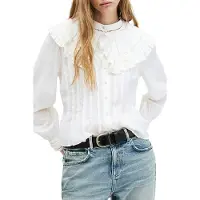 AllSaints Olea Top White Talla: 8 | Blusas Outlet | Mujer | Blanco