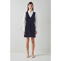 Lk bennett Mariner Pinafore Mini Dress Navy Talla: 16 | Mini Vestidos Outlet | Mujer | Azul