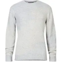 John Varvatos Rector Ls Texture Mix Intarsia Crew Lt Grey Hthr Talla: XS | Jerséis Outlet | Hombre | Gris