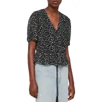 AllSaints Ilia Hearts Top Red Talla: 34 | Blusas Outlet | Mujer | Rojo