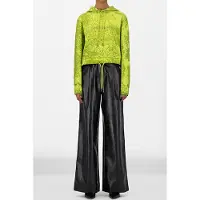 Daily Paper Acid Lime Jowa Hoody Talla: S | Sudaderas con Capucha Outlet | Mujer | Verde