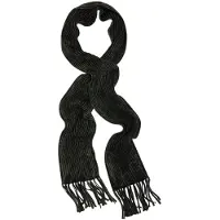 John Varvatos Knit Rib Scarf In Marble Wash Dark Olive Talla: OS | Bufandas Outlet | Hombre | Verde