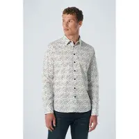 No-excess Shirt Stretch Allover Printed White Talla: XL | Camisas Casuales Outlet | Hombre | Blanco