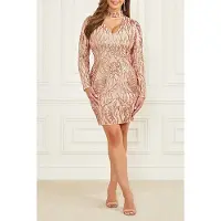 Guess Marciano By Roaring Sequins Fawn Taupe Mini Dress Mult Talla: 40 | Mini Vestidos Outlet | Mujer | Negro