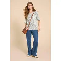 White Stuff Weaver Jersey Top White Talla: 10 | Blusas Outlet | Mujer | Blanco