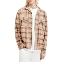 AllSaints Wendel Ls Shirt Bramble Pink Talla: XXL | Camisas Casuales Outlet | Hombre | Rosa