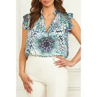 Guess Marciano By Mina Top Printed Boho Animaller Talla: 40 | Camisetas de Tirantes Outlet | Mujer