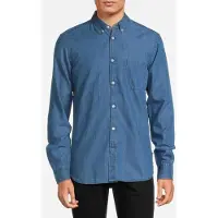 French Connection Denim Ls Mid Wash Talla: S | Camisas Casuales Outlet | Hombre