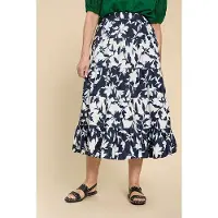 White Stuff Mayra Mixed Printed Midi Skirt Navy Printed Talla: 12 REGULAR | Faldas Midi Outlet | Mujer | Azul