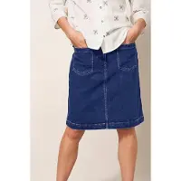 White Stuff Melody Denim Skirt Dark Denim Talla: 24 | Faldas Vaqueras Outlet | Mujer | Azul