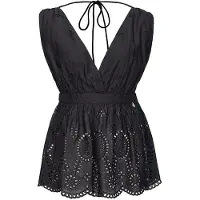 Pinko Zigopetalum Tank Top Black Talla: 46 | Camisetas de Tirantes Outlet | Mujer | Negro