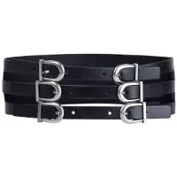 AllSaints Briony Waist Belt Black/antq Nickel Talla: XS | Cinturones Outlet | Mujer | Negro