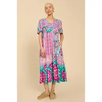 White Stuff Lucy Eco Vero Mini Dress Pink Printed Talla: 8 REGULAR | Vestidos Midi Outlet | Mujer | Rosa