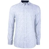 French Connection Navy Trim Foliage Talla: XS | Camisas Casuales Outlet | Hombre | Azul