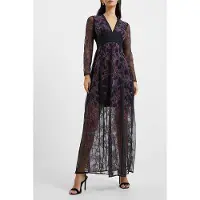 French Connection Emilia Embroidered Mxi Dress Black Talla: 6 | Vestidos Maxi Outlet | Mujer | Negro