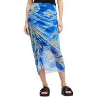 AllSaints Nora Inspiral Skirt Electric Blue Talla: 4 | Faldas Midi Outlet | Mujer | Azul