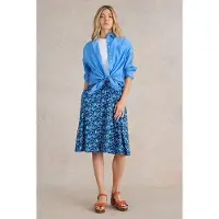 White Stuff Jade Eco Vero Jersey Skirt Blue Printed Talla: 22 | Mini Faldas Outlet | Mujer | Azul