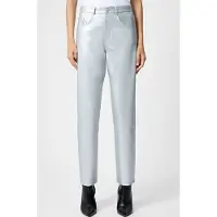 French Connection Faux Jean Silver Talla: 10 | Pantalones de Cuero Outlet | Mujer | Gris