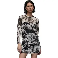 AllSaints Giorgia Jackie Dress Ecru White Talla: 44 | Mini Vestidos Outlet | Mujer | Marrón