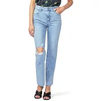 PAIGE Stella Seam Bltlps Raw Hem Gnarly Destructed Talla: W23 | Vaqueros Rectos Outlet | Mujer