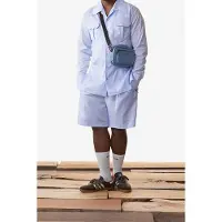 Daily Paper Light Blue Kohan Shorts Talla: S | Pantalones Cortos Outlet | Mujer | Azul
