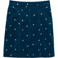 White Stuff Josie Velvet Embroidered Skirt Mid Teal Talla: 6 | Mini Faldas Outlet | Mujer | Cian