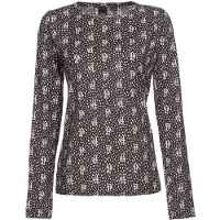 Pinko Musa Blusa Georgette Stretch M Black/nude Talla: XS | Blusas Outlet | Mujer | Negro