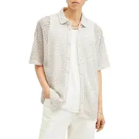 AllSaints Munroe Ss Shirt Chalk White Talla: S | Camisas Casuales Outlet | Hombre | Blanco