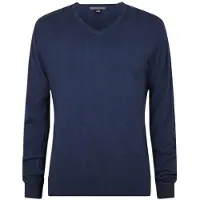 John Varvatos Drew Ls Silk Blend Magic Wash Vee Dark Navy Talla: XS | Manga Larga Outlet | Hombre | Azul