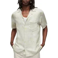 AllSaints Caiman Ss Shirt Cala White Talla: XS | Camisas Casuales Outlet | Hombre | Blanco