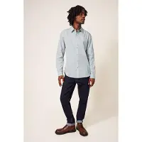 White Stuff Fan Geometric Printed Shirt Light Natural Talla: XS | Camisas Casuales Outlet | Hombre